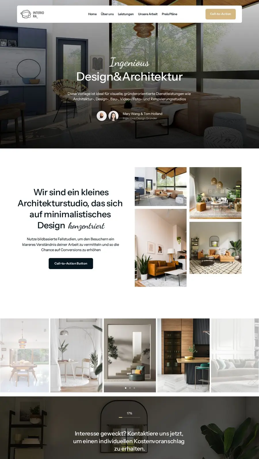 Designbeispiel für ein Designstudio
